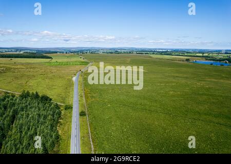 Landschaft des Fewston und des Swinsty Reservoir sowie der Yorkshire Peaks Stockfoto