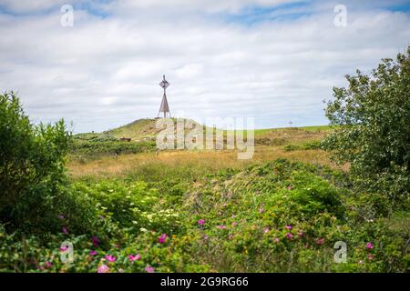 Baltrum, Deutschland. Juni 2021. Das westliche Leuchtfeuer von Baltrum. Quelle: Sina Schuldt/dpa/Alamy Live News Stockfoto