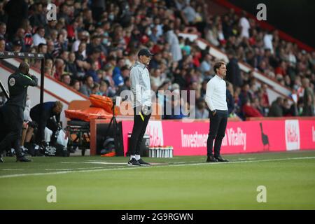 Bournemouth, Großbritannien. Juli 2021. Teamleiter während des Freundschaftsspiels zwischen AFC Bournemouth und Chelsea FC im Vitality Stadium in Bournemouth, England Credit: SPP Sport Press Foto. /Alamy Live News Stockfoto