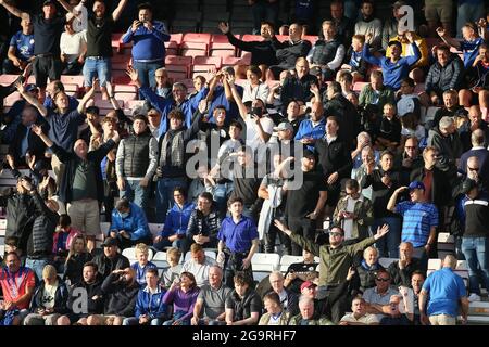 Bournemouth, Großbritannien. Juli 2021. Chelsea-Fans während des Freundschaftsspiels zwischen AFC Bournemouth und FC Chelsea im Vitality Stadium in Bournemouth, England Credit: SPP Sport Press Foto. /Alamy Live News Stockfoto