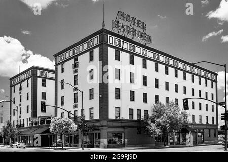 Das Hotel Gadsden, ein Wahrzeichen in Douglas, AZ, hat eine lange Geschichte mit vielen berühmten Gästen, darunter die Pancho Villa, an der Grenze zu Mexiko Stockfoto