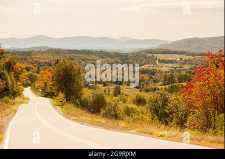 New Hampshire Route 145, Great North Woods, Coos County, Clarksville, New Hampshire, USA Stockfoto