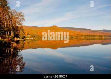 Fall Laub, Millsfield Pond, Millsfield, New Hampshire, USA Stockfoto