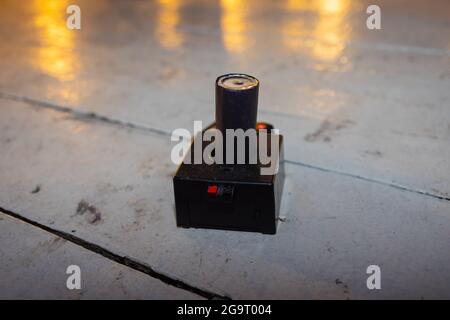 Feuerwerkskörper Setup Rohr bilden Mini Pyrotechnik Stockfoto