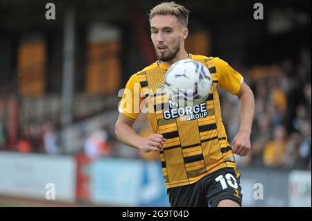 sam smith (10 cambridge united) während der Vorsaison freundlich zwischen Cambridge United und Queens Park Rangers im Abbey Stadium in Cambridge England.d Stockfoto