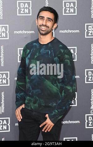 London, Großbritannien. 27. Juli 2021. Vikkstar bei der DAZN x Matchroom Startparty am Deutschen Gymnasium in London. Bilddatum: Dienstag, 27. Juli 2021. Bildnachweis sollte lauten: Matt Crossick/Empics/Alamy Live News Stockfoto