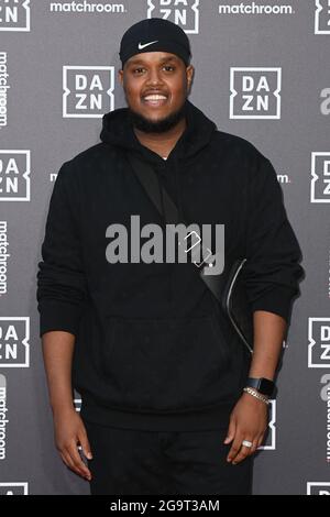 London, Großbritannien. 27. Juli 2021. Chunkz bei der DAZN x Matchroom Startparty am Deutschen Gymnasium in London. Bilddatum: Dienstag, 27. Juli 2021. Bildnachweis sollte lauten: Matt Crossick/Empics/Alamy Live News Stockfoto