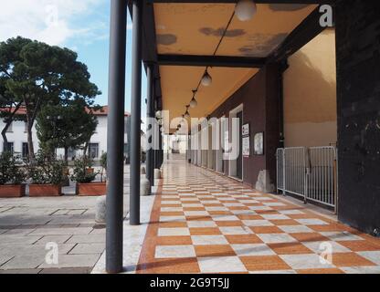 Dalmine Stadtbild während der Sperre, Lombardei, Italien Stockfoto