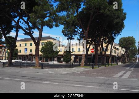 Dalmine Stadtbild während der Sperre, Lombardei, Italien Stockfoto