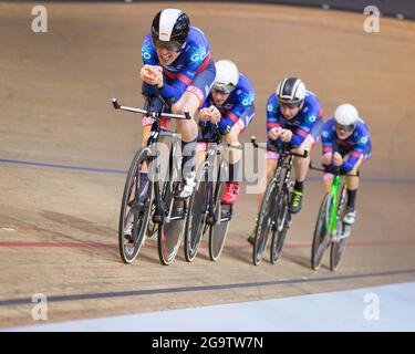 Andy Bruce, Scottish National Track Cycling Championships 2019, Sir Chris Hoy Velodrome, Glasgow Stockfoto