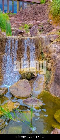 Wunderschöner Wasserfall in Tempe Arizona Stockfoto