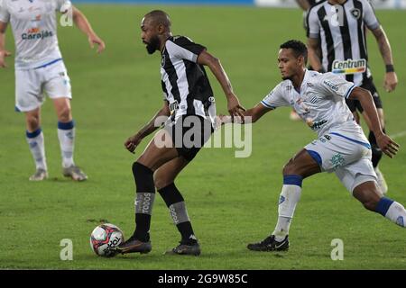 Rio De Janeiro, Brasilien. Juli 2021. Chay während Botafogo x CSA im Nilton Santos Stadium für die 6. Runde der brasilianischen Meisterschaft Serie B, an diesem Dienstag Abend (27), in Rio de Janeiro, RJ statt. Kredit: Celso Pupo/FotoArena/Alamy Live Nachrichten Stockfoto