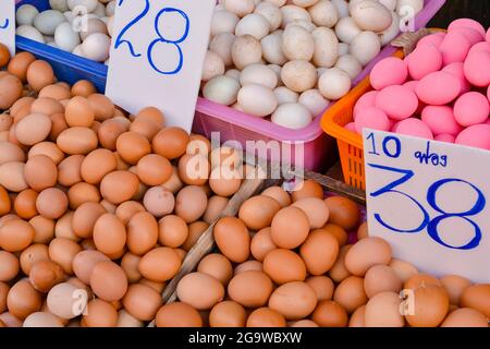 Szenen Auf Dem Bangkok Market. Talad Sod Stockfoto