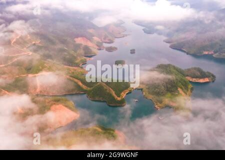 Schöne Reisterrasse in der Provinz Quang Ngai in Zentralvietnam Stockfoto