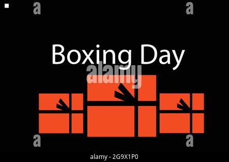 Vektorvorlage „Boxing Day Celebrating“ Stock Vektor
