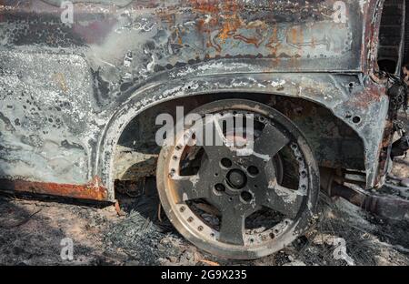 2019/ 20 NSW Buschfeuer NSW Australia - die kleine Stadt Balmoral, südwestlich von Sydney, wurde durch das Feuer in einem Wasserlauf in den Jahren 2019/ 20 ausgelöscht Stockfoto