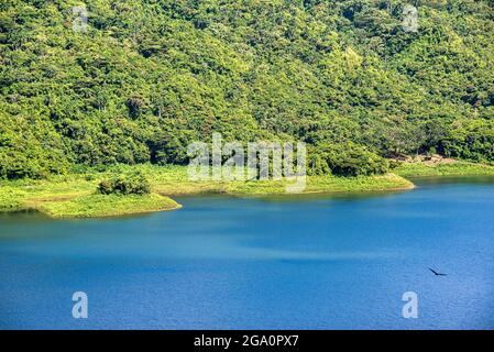 Landschaftlich reizvolle Hanabanilla Lake Dam, Villa Clara, Kuba Stockfoto