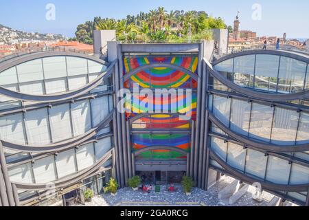 MAMAC Museum für Moderne und Zeitgenössische Kunst, Nizza, Frankreich Stockfoto
