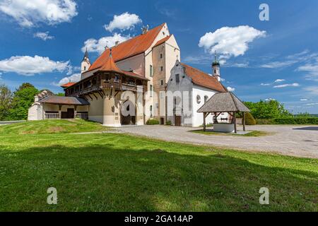 Deutschland, Bayern, Allgäu, Mindelheim, Schloss Mindelburg Stockfoto