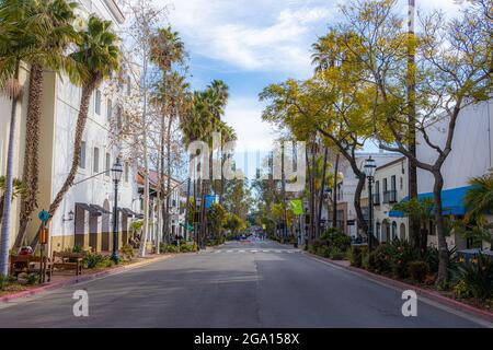 Ein warmer Dezember in Santa Barbara, Kalifornien Stockfoto