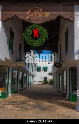 Ein warmer Dezember in Santa Barbara, Kalifornien Stockfoto