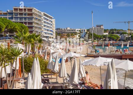 Juan Les Pins, Frankreich. Oktober 2019. Strand in Juan Les Pins, Südfrankreich. Quelle: Vuk Valcic / Alamy Stockfoto