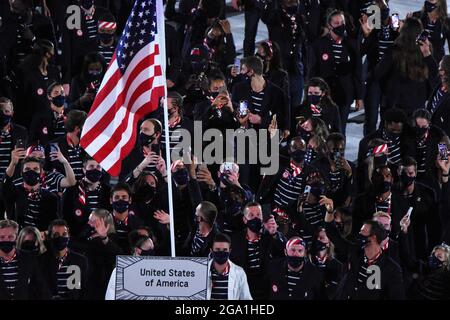 Tokio, Japan. Juli 2021. USA-Team, am 23. Juli 2021 im Tokyo-Stadion in Tokio, Japan - Foto Yoann Cambefort/Marti Media/DPPI/LiveMedia Kredit: Unabhängige Fotoagentur/Alamy Live News Stockfoto