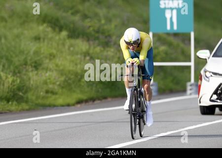 Tokio, Japan. Juli 2021. DENNIS Rohan (AUS) 3. Bronzemedaille während der Olympischen Spiele Tokio 2020, Radrennen Individual Time Trial der Männer am 28. Juli 2021 auf dem Fuji International Speedway in Oyama, Japan - Foto Kishimoto/DPPI/LiveMedia Kredit: Unabhängige Fotoagentur/Alamy Live News Stockfoto