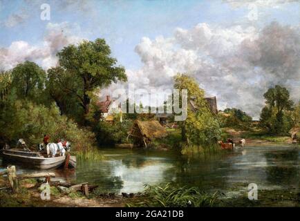 Das Weiße Pferd von John Constable (1776-1837), Öl auf Leinwand, 1819 Stockfoto