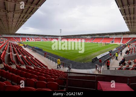 Eine allgemeine Ansicht des Keepmoat-Stadions, der Heimat von Doncaster Rovers Stockfoto