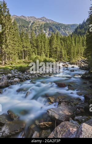 Krimml Wasserfälle; Salzburg, Österreich Stockfoto