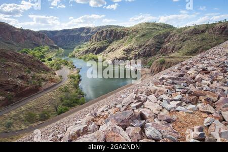 Ord River Damm in der Region Kimberley in Western Australia; Western Australia, Australien Stockfoto