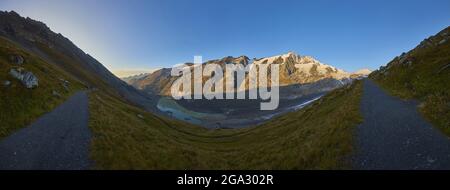 Wanderweg hinauf zum Großglockner im Nationalpark hohe Tauern; Salzburger Land, Österreich Stockfoto