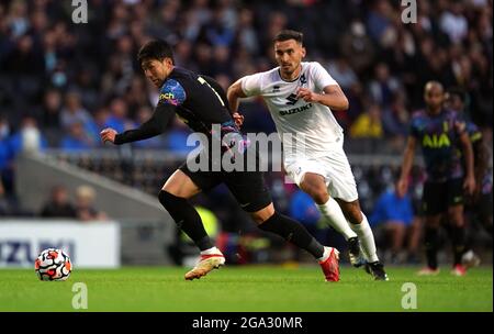 Son Heung-min von Tottenham Hotspur während des Vorsaison-Freundschaftsspiel im Stadium MK, Milton Keynes. Bilddatum: Mittwoch, 28. Juli 2021. Stockfoto