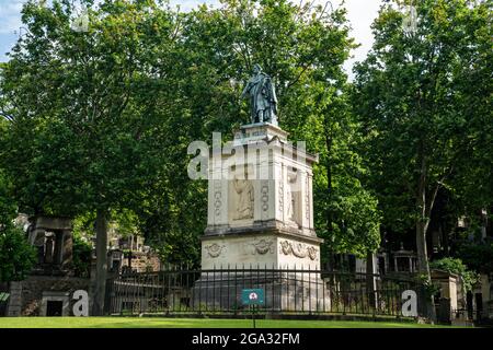 Der Friedhof Pere Lachaise ist der größte Friedhof in Paris, Frankreich. Stockfoto