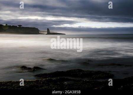 Four Mile Beach an der kalifornischen Küste, USA; Santa Cruz, Kalifornien, USA Stockfoto