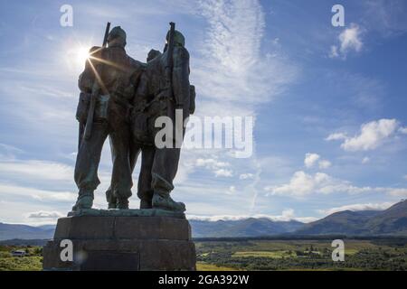 Commando Memorial in Lochaber, Schottland, gewidmet den Kommandos des Zweiten Weltkriegs; Lochaber, Schottland Stockfoto