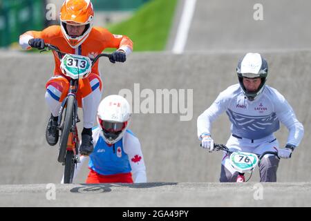 TOKIO, JAPAN - 29. JULI: Niek Kimmann aus den Niederlanden tritt am 2 29. Juli 2021 während der Olympischen Spiele 2020 in Tokio im Aomi Urban Sports Park in Tokio, Japan, beim Viertelfinale an (Foto: Ronald Hoogendoorn/Orange Picics) NOCNSF House of Sports Stockfoto