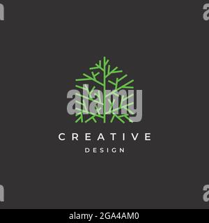 Kreative Haus Logo Design Illustration Vektor Vorlage Stock Vektor