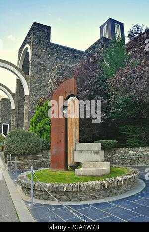 Meritxell Sanctuary befindet sich in der andorranischen Gemeinde Canillo-Andorra Stockfoto