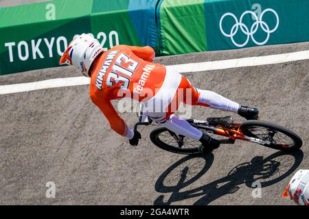 TOKIO, JAPAN - 29. JULI: Niek Kimmann aus den Niederlanden tritt am 29. Juli 2021 auf dem Fuji International Speedway in Tokio, Japan, im Viertelfinale der Olympischen Spiele 2020 an (Foto von Ronald Hoogendoorn/Orange Picics) NOCNSF House of Sports Stockfoto