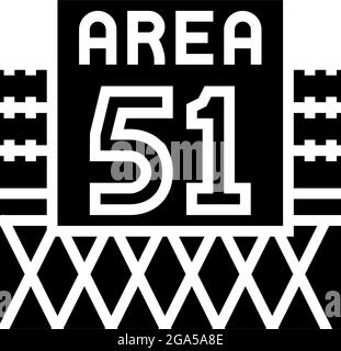 Experimentelle Fläche 51 Glyphen Symbol Vektor-Illustration Stock Vektor