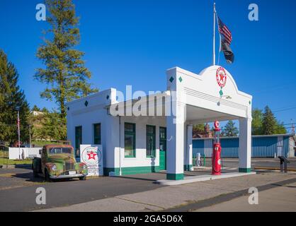 Central Service Station in Rosalia, Washington Stockfoto