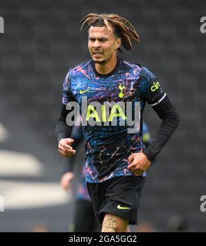 28. Juli 2021 - Milton Keynes Dons / Tottenham Hotspur - Pre-Season Friendly - The MK Stadium Tottenham's DELE Alli Bildnachweis : © Mark Pain / Alamy Live News Stockfoto