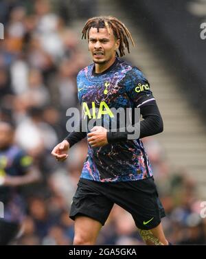 28. Juli 2021 - Milton Keynes Dons / Tottenham Hotspur - Pre-Season Friendly - The MK Stadium Tottenham's DELE Alli Bildnachweis : © Mark Pain / Alamy Live News Stockfoto