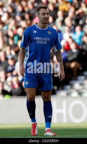 Derby, England, 28. Juli 2021. Loren Moron von Real Betis während des Freundschaftsspiel vor der Saison im Pride Park Stadium, Derby. Bildnachweis sollte lauten: Darren Staples / Sportimage Stockfoto