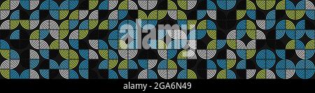 Abstrakte geometrische generative Illustrationen Stock Vektor