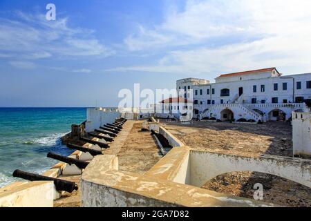 Cape Cost Castle, einer der wichtigsten historischen Orte Ghanas Stockfoto