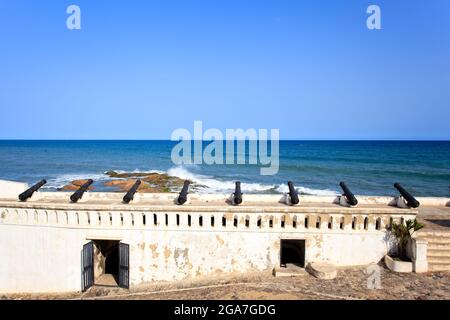 Cape Cost Castle, einer der wichtigsten historischen Orte Ghanas Stockfoto