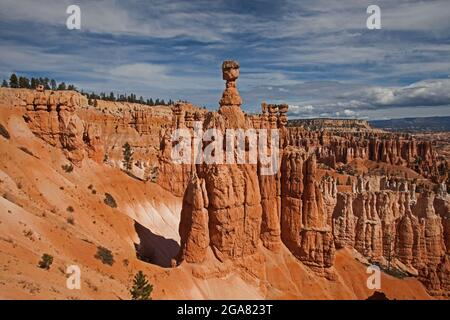 Thors Hammer vom Navaho Trail 2490 aus gesehen Stockfoto